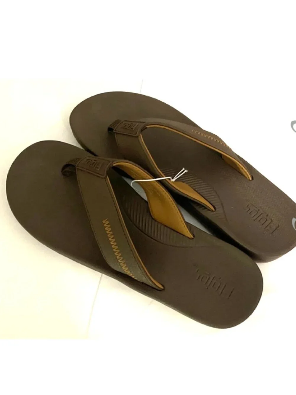 NEW Flojos Men's Memory Foam Flip Flop Sandals